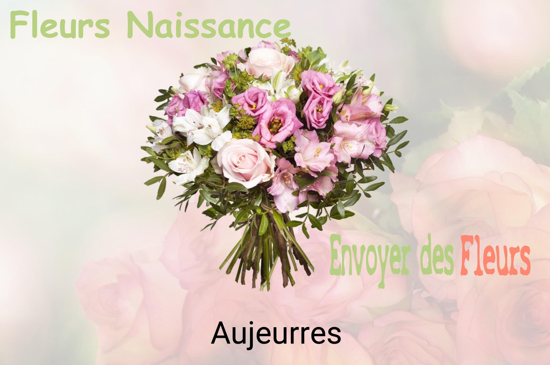 Bouquet de fleurs de naissance livré à Aujeurres